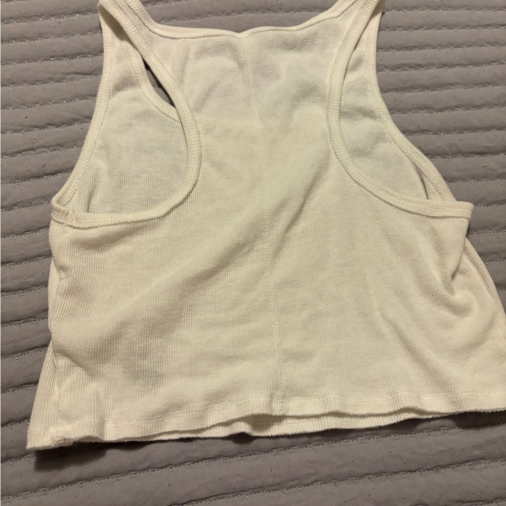 Free People Intimates Tank Racer Back Large off white - Picture 2 of 3